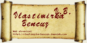 Vlastimirka Bencuz vizit kartica